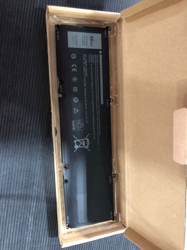 Photo 2 of HWW New 11.4V 86Wh 69KF2 Battery Compatible with Dell Alienware M15 M17 R3 Precision 5550 XPS 15 9500 8FCTC 70N2F M59JH Series. **UNABLE TO TEST**