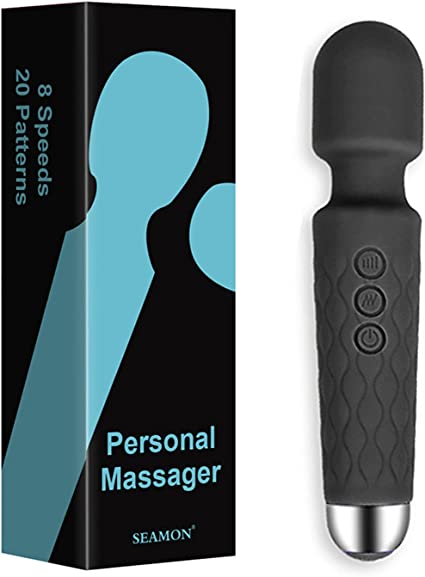 Photo 1 of Personal Mini Massager for Neck Shoulder Body Back, Waterproof Silicone Therapy Tool with 28 Vibration Modes, Therapeutic Powerful and Hand held, Rechargeable for Stress Relief