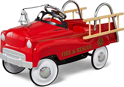 Photo 1 of Kid Trax Toddler Classic Pedal Car, Kids 3-5 Years Old, Max Weight 59 lbs, Durable Steel, Fire Truck
