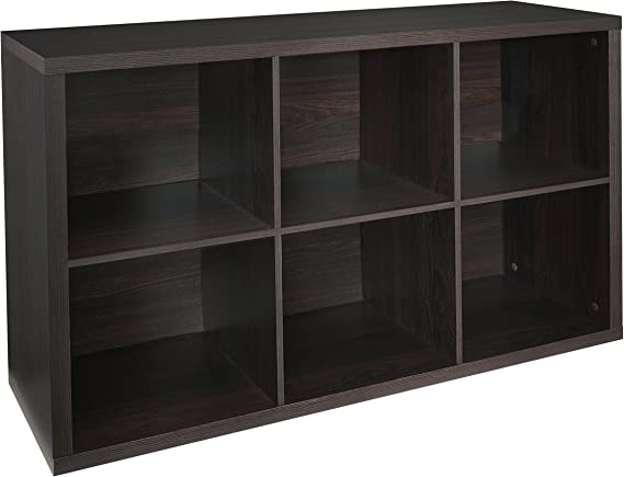 Photo 1 of ClosetMaid 4109 Decorative 6-Cube Storage Organizer, Black Walnut
