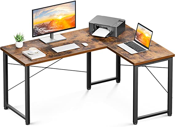 Photo 1 of Coleshome 50" L Shaped Desk Computer Desk, L Desk Computer Corner Desk for Home Office Gaming Writing Workstation, Space-Saving, Easy to Assemble
