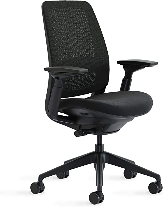 Photo 1 of Steelcase Series 2 Office Chair, Graphite Frame, Cogent Connect Licorice, Hard Floor Casters
