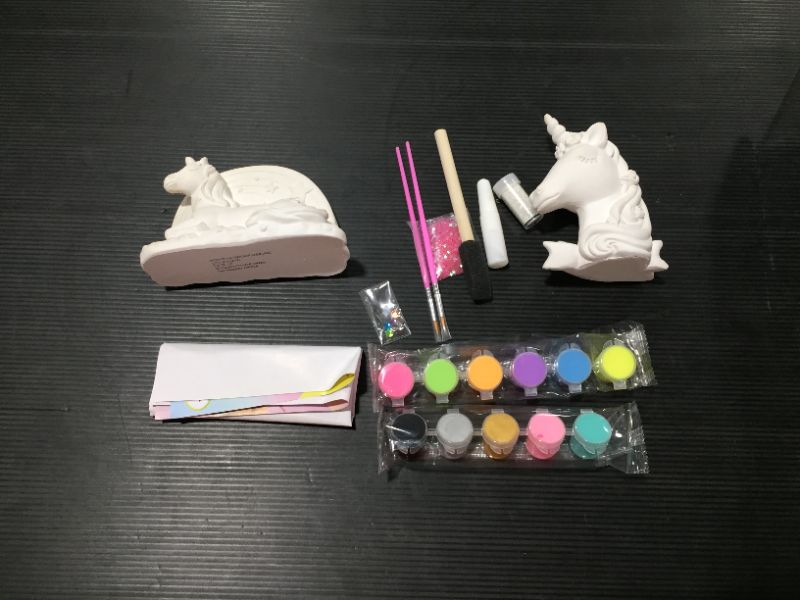 Photo 2 of It’s So Me! Paint Your Own Unicorns – DIY Ceramic Unicorn Kit – Arts and Crafts Kits for Kids - Great Birthday Party Activities for Kids Ages 6, 7, 8, 9
