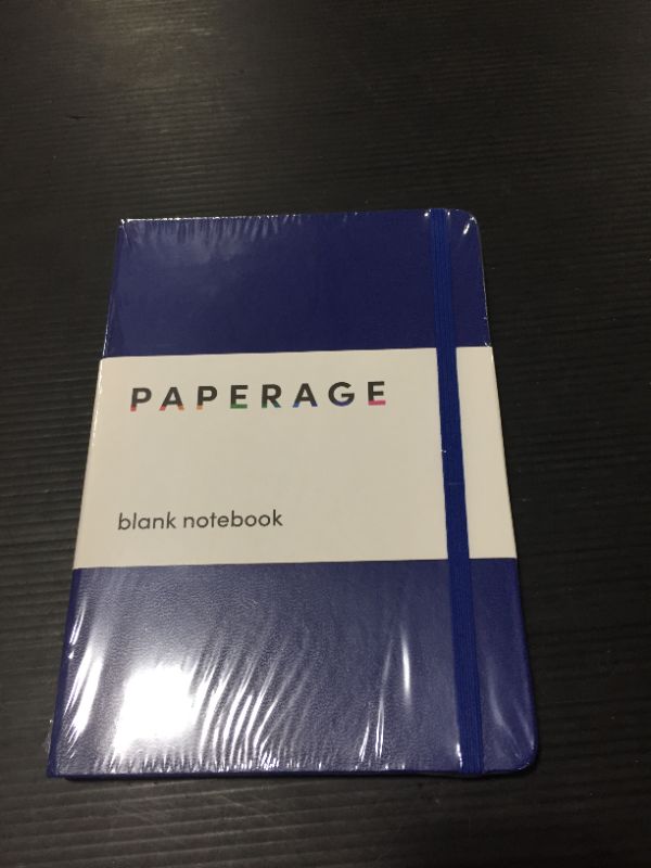 Photo 1 of PAPERAGE Lined Journal Notebook, (Navy), 160 Pages, Medium 5.7 inches x 8 inches - 100 gsm Thick Paper, Hardcover
