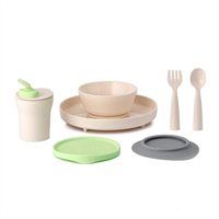 Photo 1 of Miniware Little Foodie Dish Set in Vanilla/Keylime at Nordstrom
