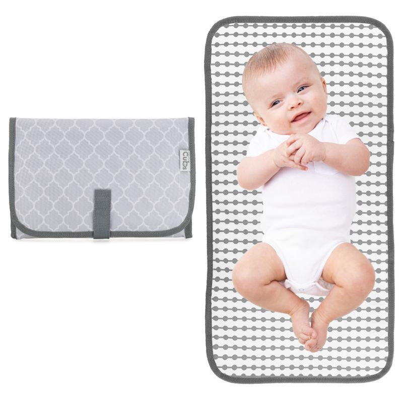 Photo 1 of Baby Portable Changing Pad Diaper Bag Travel Mat Station (Grey Compact)
