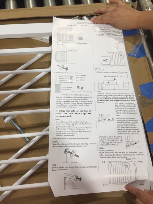 Photo 2 of BalanceFrom Easy Walk-Thru Safety Gate for Doorways and Stairways with Auto-Close/Hold-Open Features, Multiple Sizes