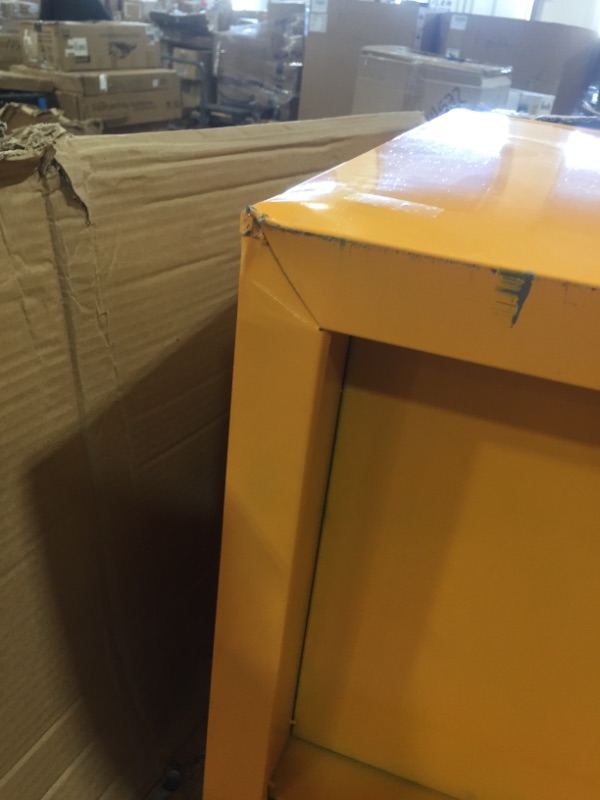 Photo 4 of 1 pack Safety Cabinet for Flammable Liquids Single door and Manual Close Yellow Hazardous Storage