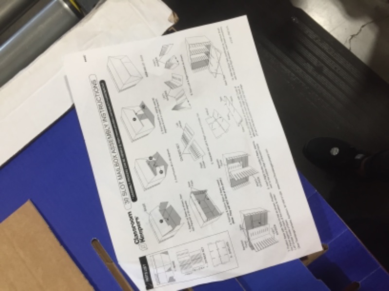 Photo 1 of 1 pack Pacon Classroom Keepers Mailbox, Blue (001318)