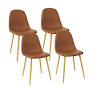 Photo 1 of 4 set of cushion chairs brown 