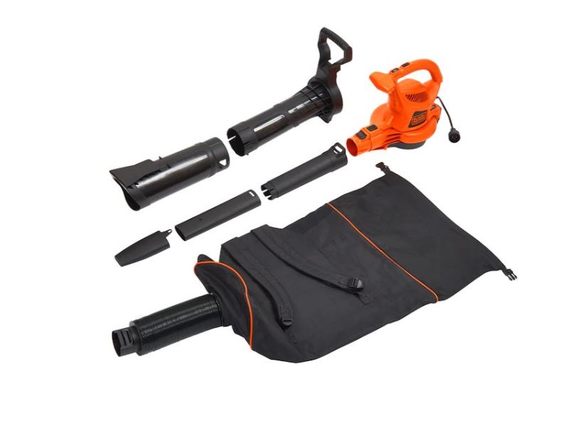 Photo 1 of BLACK+DECKER  12-Amp 400-CFM 250-MPH Corded Electric Leaf Blower 
