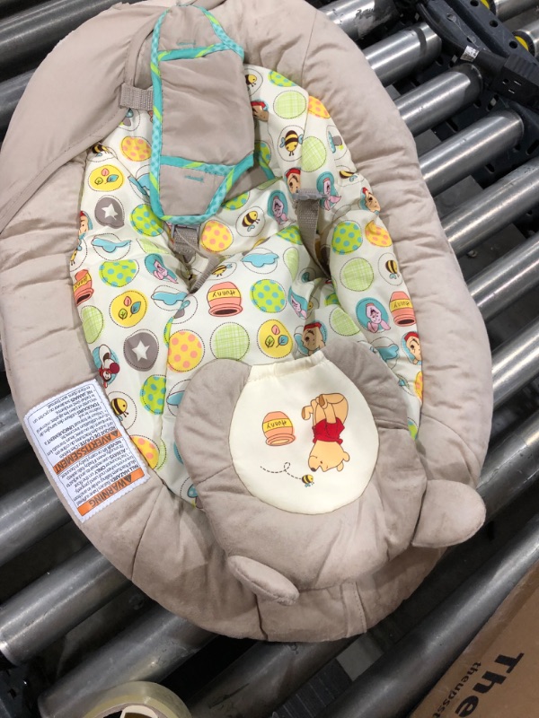 Photo 3 of Bright Starts Disney Baby Bouncer Seat - Winnie the Pooh Dots & Hunny Pots (1487382)/ SELLING FOR PARTS ONLY 
