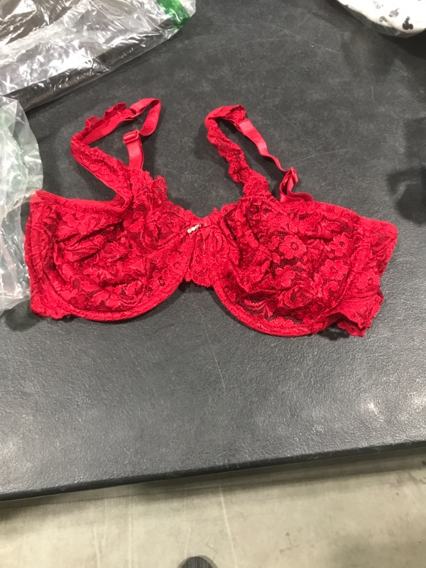 Photo 1 of 38D WOMEN'S LACE NO PADDING BRA 