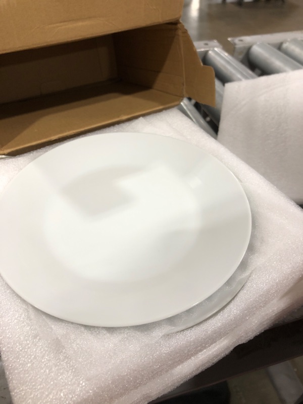 Photo 2 of 6 Piece 7.5 Inch Porcelain Dinner Salad Dessert plate set with Microwave Oven Freezer Safe as well as Dishwasher Safe (7.5inch)
