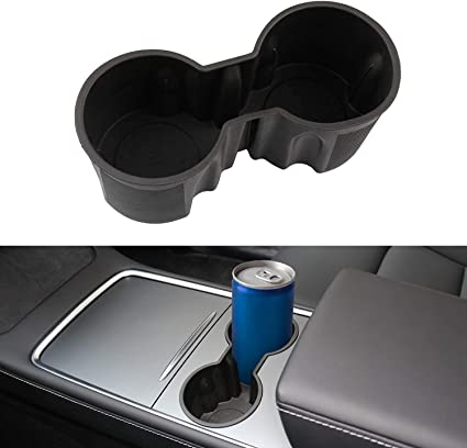 Photo 1 of AHA Lifestyles Universal Rubber Center Console Cup Organizer Holder Accessories - Fits All Tesla Model Y and 3 Vehicles } Prevents Spills and Stains, Easy Clean *Insert Only*
