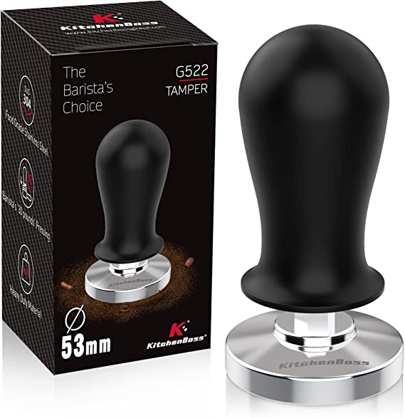 Photo 1 of Coffee 53mm Espresso Calibrated Tamper: KitchenBoss Espresso Pressure Tamper, Coffee Spring Loaded Tamper 54mm Espresso Hand Tamper | Weighted Coffee Espresso Tamper 53 MM
