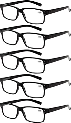 Photo 1 of Reading Glasses 5 Pairs Quality Readers Spring Hinge Glasses for Reading for Men and Women
