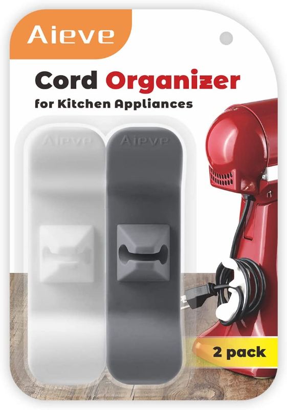 Photo 1 of Cord Organizer for Kitchen Appliances, two sizes 4 Pack Cord Wrap Cord Holder Cable Organizer for Storage Small Home Appliances, Mixer, Blender, Coffee Maker, Pressure Cooker and Air Fryer