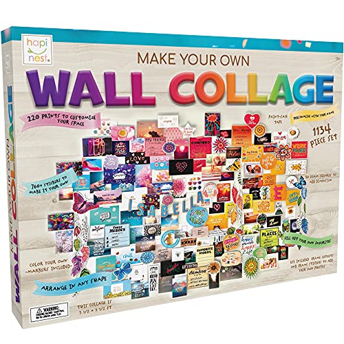 Photo 1 of Hapinest DIY Wall Collage Picture Arts and Crafts Kit for Teen Girls Gifts Ages 10 11 12 13 14 Years Old and up Bedroom Dorm Room Aesthetic Décor
