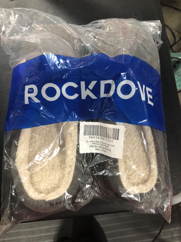 Photo 2 of RockDove Men S Fleece Lined Memory Foam Clog Slipper
SIZE SMALL 7-8