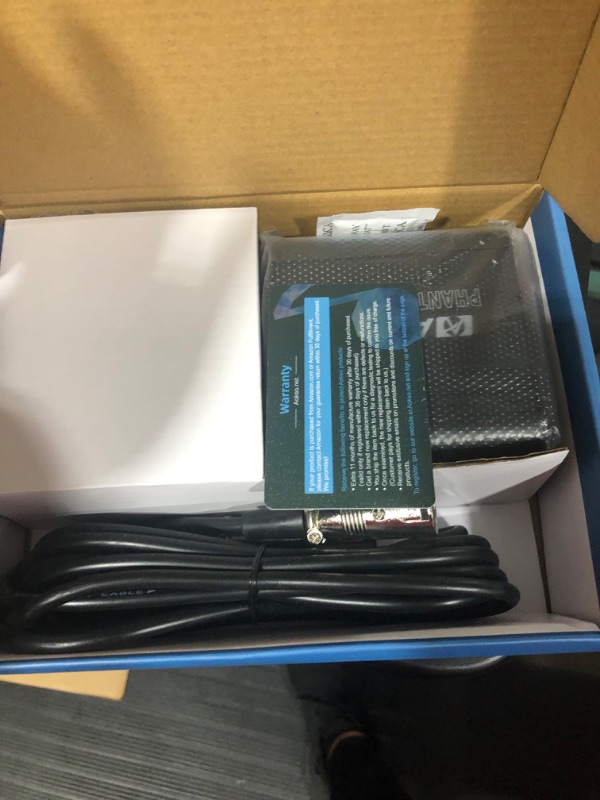 Photo 2 of Aokeo 1-Channel 48V Phantom Power Supply with Adapter, Bonus+XLR 3 Pin Microphone Cable for Any Condenser Microphone Music Recording Equipment
