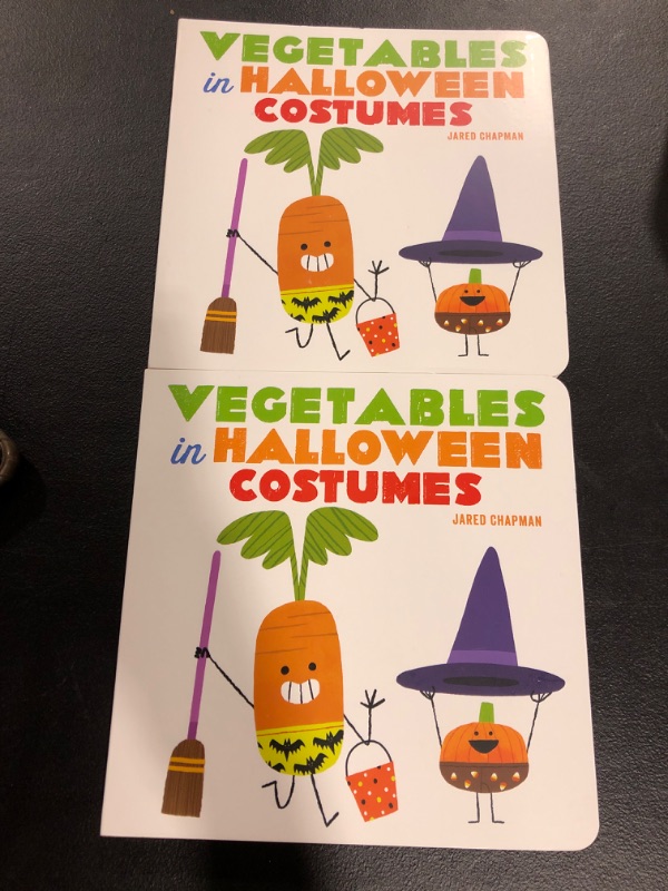 Photo 2 of (2 PACK) Vegetables in Halloween Costumes Board book
