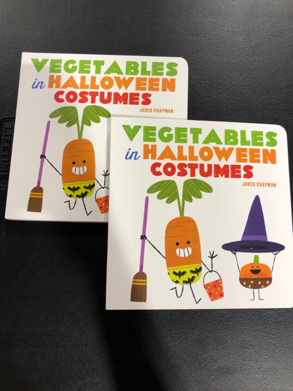Photo 2 of (2 PACK) Vegetables in Halloween Costumes Board book
