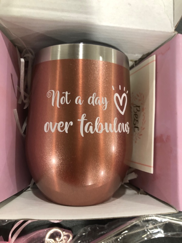 Photo 3 of 12OZ Wine Insulated Tumbler with Lid, Birthday Gifts for Women Who Has Everything
