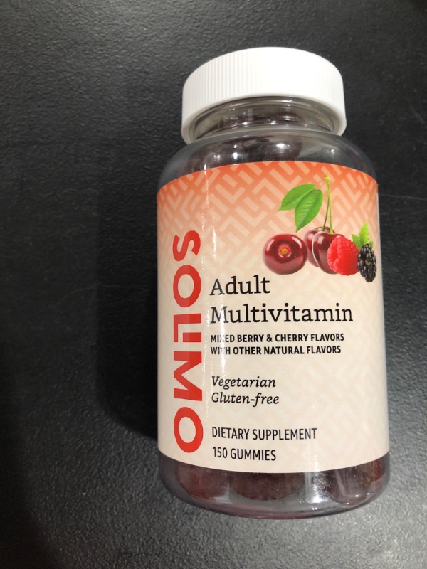 Photo 1 of Amazon Brand - Solimo Adult Multivitamin, 150 Gummies, 75-Day Supply (EXPIRE 9/2023)
