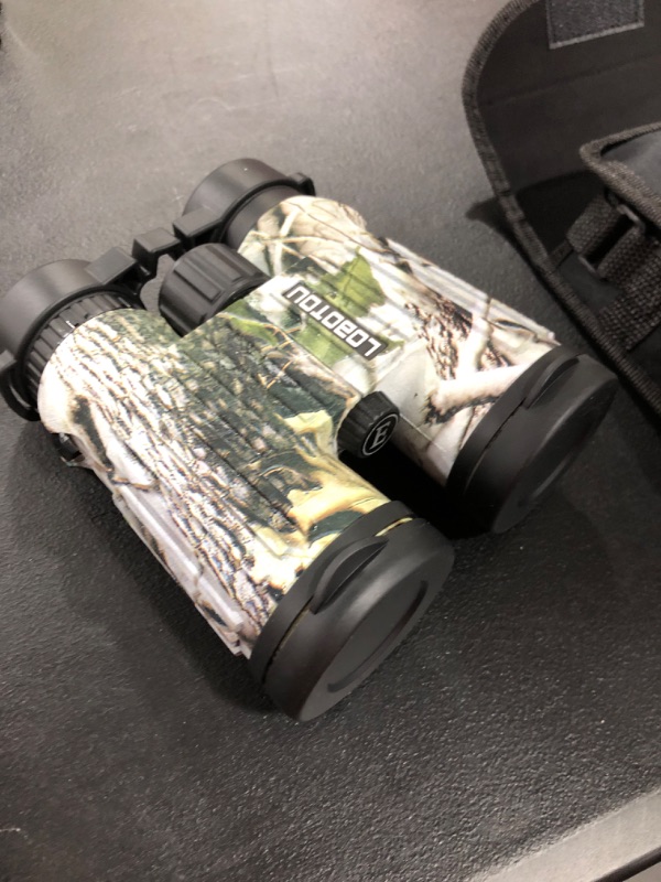 Photo 2 of 10x42 Hunting Binoculars Outdoors Bird Watching HD Professional Binoculars Camo for Adults Kids Clear Prism Waterproof for Camping Hiking Traveling 