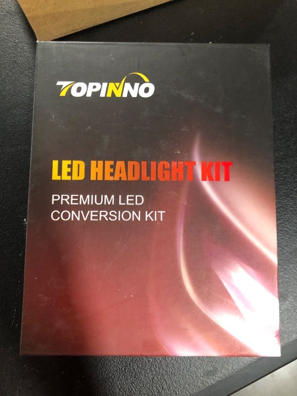 Photo 2 of TOPINNO LED Headlight Bulbs Conversion Kit, Extremely Bright CREE XHP50 10000LM, 9006(HB4) - 6000K Xenon White Headlight Assembly
