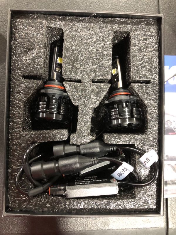 Photo 3 of TOPINNO LED Headlight Bulbs Conversion Kit, Extremely Bright CREE XHP50 10000LM, 9006(HB4) - 6000K Xenon White Headlight Assembly
