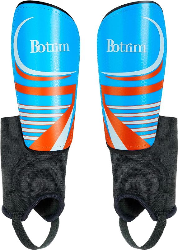 Photo 1 of BOTRIM Soccer Shin Guards Youth Boys Shin Guards, Shin Guards Soccer Youth Toddler Ankle Protection Breathable Shin Guard Pads for 2-14 Soft Eva Shin Guards Boys Girls Soccer Shin Guards --XS
