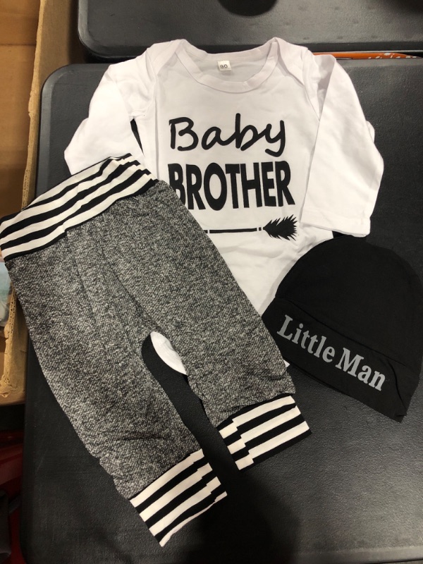 Photo 1 of BABY BROTHER ONESIE WITH PANTS AND HAT SIZE 90