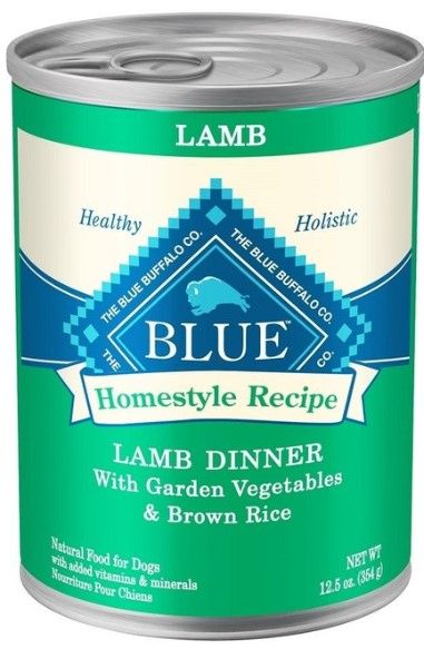 Photo 1 of (12 PACK) Blue Buffalo Homestyle Recipe Lamb Dinner With Garden Vegetables And Brown Rice Canned Dog Food-12.5-oz (BEST BY 4/7/2024)