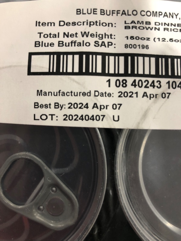 Photo 4 of (12 PACK) Blue Buffalo Homestyle Recipe Lamb Dinner With Garden Vegetables And Brown Rice Canned Dog Food-12.5-oz (BEST BY 4/7/2024)