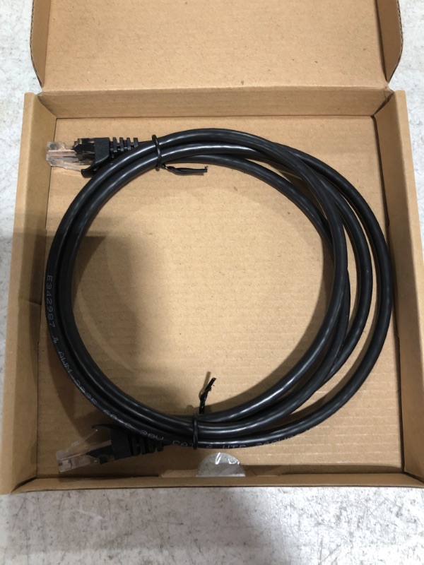 Photo 3 of LOT OF 2 Amazon Basics RJ45 Cat-6 Gigabit Ethernet Patch Internet Cable - 5 Foot
