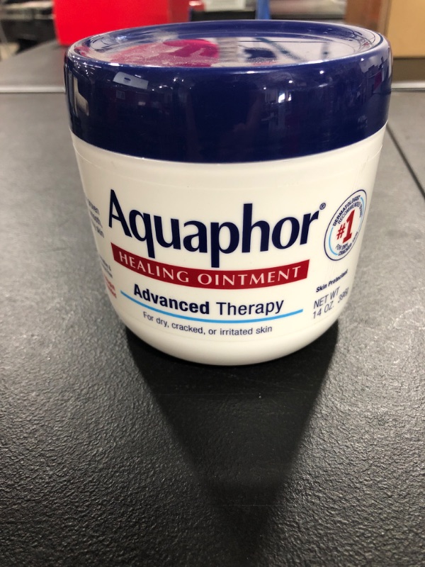 Photo 2 of Aquaphor Healing Ointment Advanced Therapy Skin Protectant, Dry Skin Body Moisturizer, 14 Oz Jar (EXP 12/2022)
