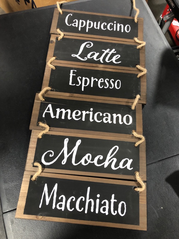 Photo 2 of Coffee Bar Sign-Farmhouse Dining Room Wall Decor-Coffee Signs Decor-Wall mounted Decoration set Design on the-Wall Art Decorations-Wall Decor Farmhouse-Signs for House-Blessed Signs for Home Decor
