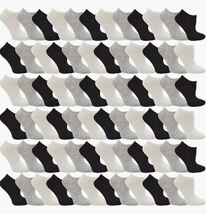 Photo 1 of 48 Pairs Thin Low Cut Ankle Socks for Men Comfortable Lightweight Breathable Bulk Pack Wholesale SIZE 10-13
