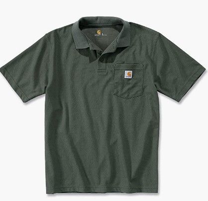 Photo 1 of Carhartt Men's Loose Fit Midweight Short-Sleeve Pocket Polo LARGE
