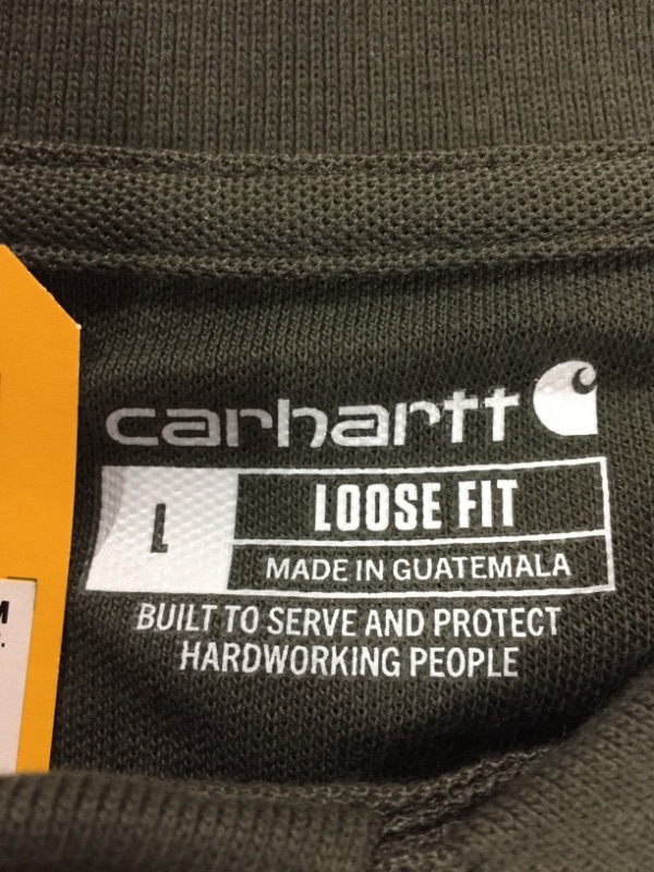 Photo 3 of Carhartt Men's Loose Fit Midweight Short-Sleeve Pocket Polo LARGE
