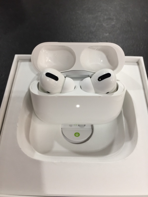 Photo 4 of Apple AirPods Pro Wireless Earbuds with MagSafe Charging Case. Active Noise Cancelling, Transparency Mode, Spatial Audio, Customizable Fit, Sweat and Water Resistant. Bluetooth Headphones for iPhone
