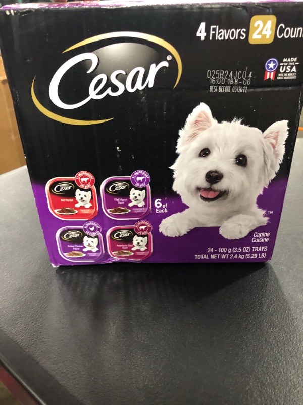 Photo 3 of Cesar Gourmet Wet Dog Food Variety Packs – 24 Trays
