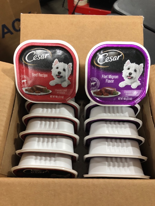 Photo 2 of Cesar Gourmet Wet Dog Food Variety Packs – 24 Trays
