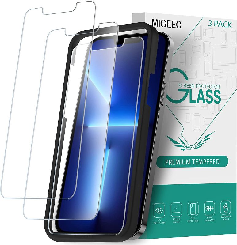 Photo 1 of Migeec Compatible for iPhone 13 Pro Max Screen Protector, 3 Pack
