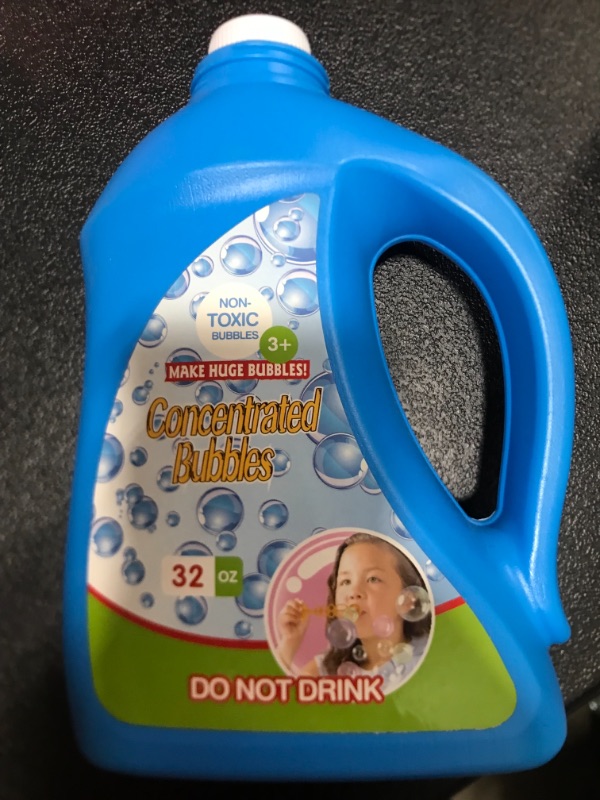 Photo 1 of 32 oz Bubble Refill Solution (up to 2.5 gallons), Nontoxic Bubble Concentrate for Kids, Bubble Machine, Bubble Wand, Bubble Gun, Bubble Blower, Party Favors.
