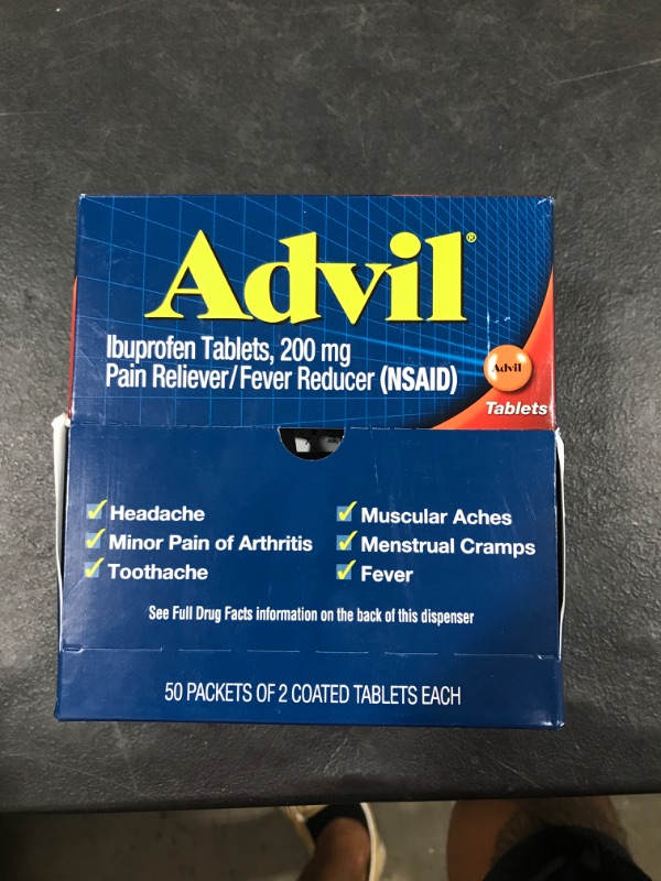 Photo 2 of Advil Ibuprofen Coated Tabs 100 Tabs by Advil Exp.02/23