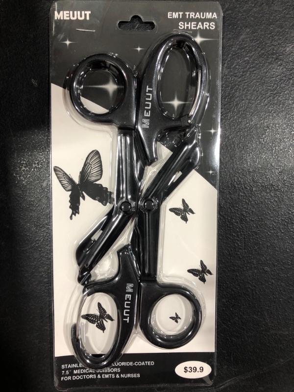 Photo 1 of 2 Pack Medical Scissors with Carabiner-7.5" Bandage Shears