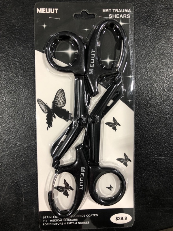 Photo 2 of 2 Pack Medical Scissors with Carabiner-7.5" Bandage Shears